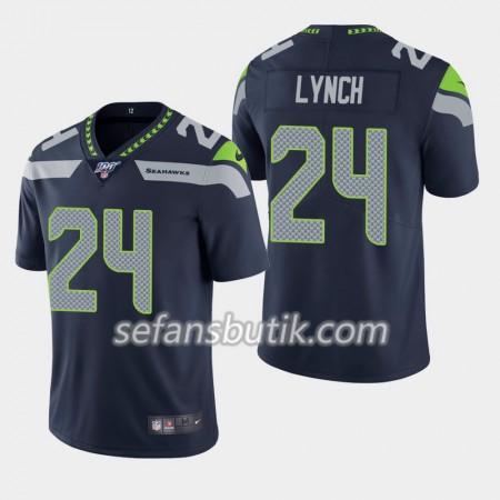 Seattle Seahawks Tröjor Marshawn Lynch 24 Nike Blå 100th - Herr Seattle Seahawks Tröjor Marshawn Lynch 24 Nike Blå 100th - Herr
